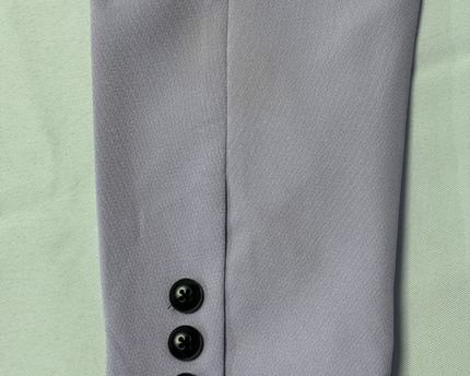 Noisy May Lilac Double-Breasted Structured Blazer