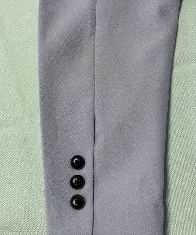 Noisy May Lilac Double-Breasted Structured Blazer