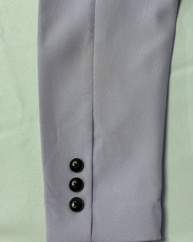 Noisy May Lilac Double-Breasted Structured Blazer