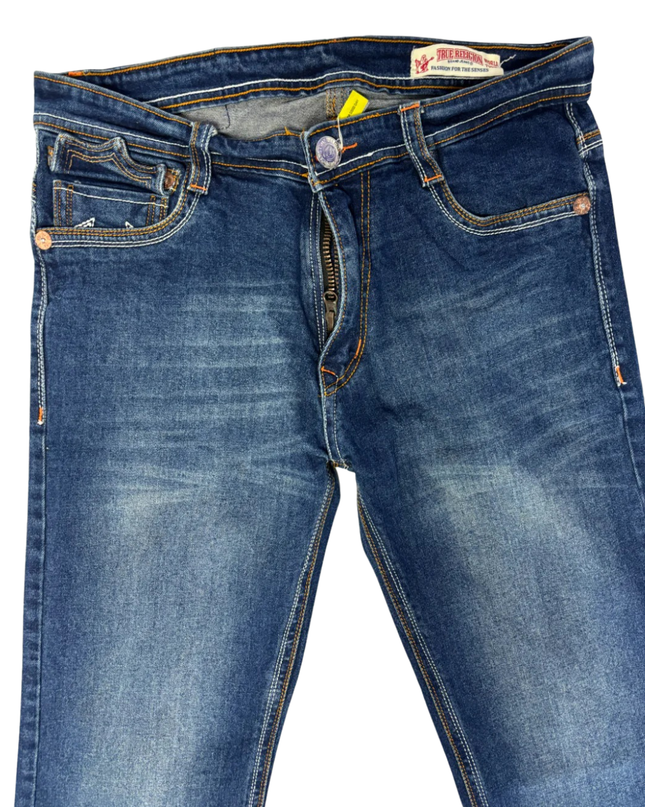 True Religion Blue Straight Leg Jeans