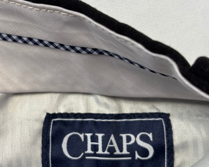 Chaps Men's Classic Black Straight Leg Dress Pants