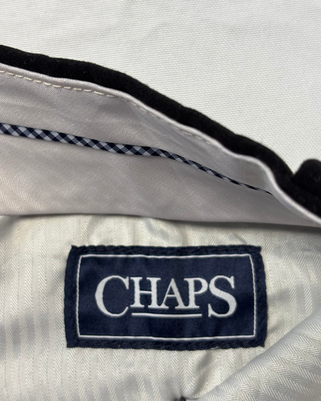 Chaps Men's Classic Black Straight Leg Dress Pants