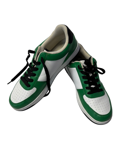 Tommy Hilfiger Green and White Men's Court Sneakers | EU 43