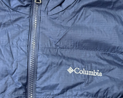Columbia Navy Quilted Omni-Heat Interchange Puffer Jacket