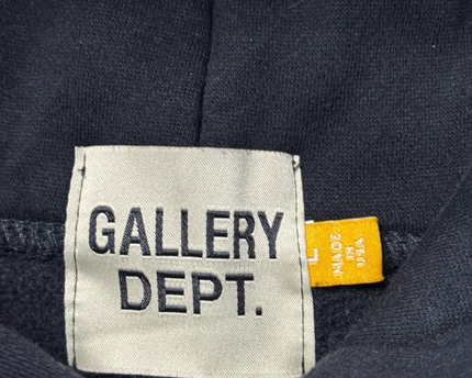 Gallery Dept. Black Corona Virus World Tour Graphic Hoodie