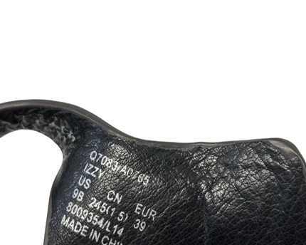 Coach Brown Izzy Leather Woven T-Strap Stiletto Sandals