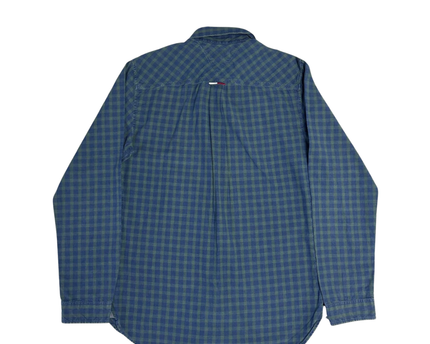 Tommy Jeans Blue Gingham Long Sleeve Shirt
