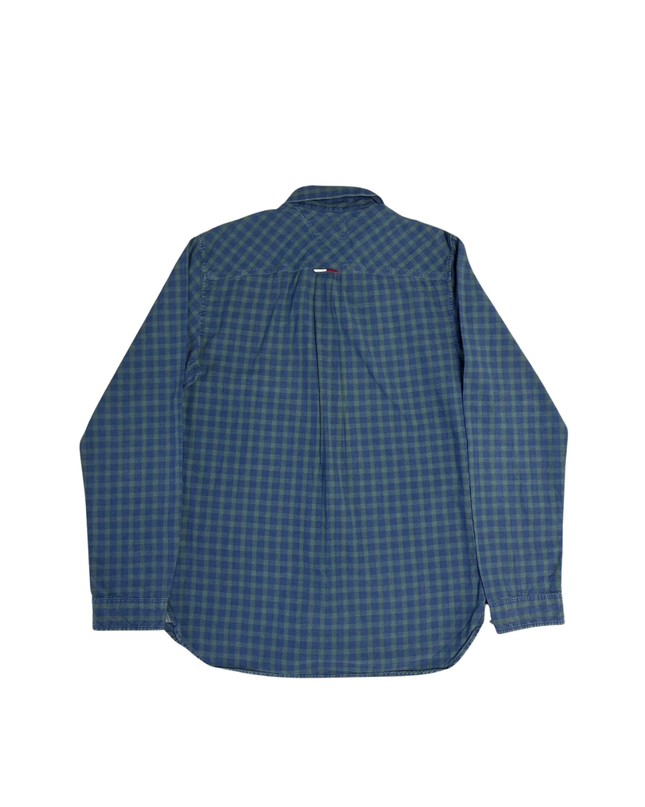 Tommy Jeans Blue Gingham Long Sleeve Shirt