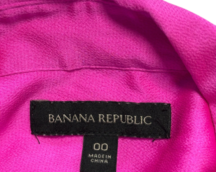 Banana Republic Pink Pleated Midi Shirt Dress