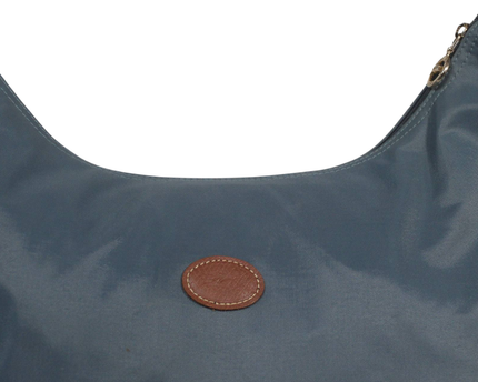 Longchamp Blue Nylon Hobo Shoulder Bag