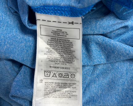 Adidas Blue Performance 1/4 Zip Sports Upper