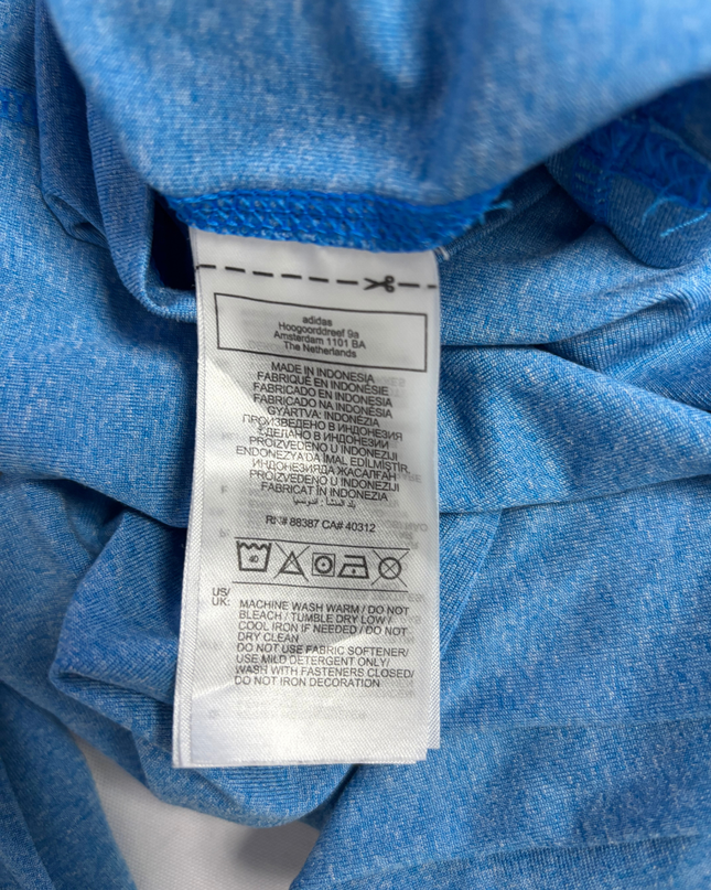 Adidas Blue Performance 1/4 Zip Sports Upper
