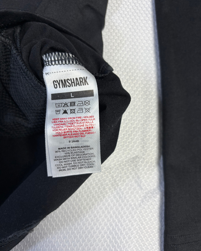 Gymshark Black Full Zip Performance Sports Jacket