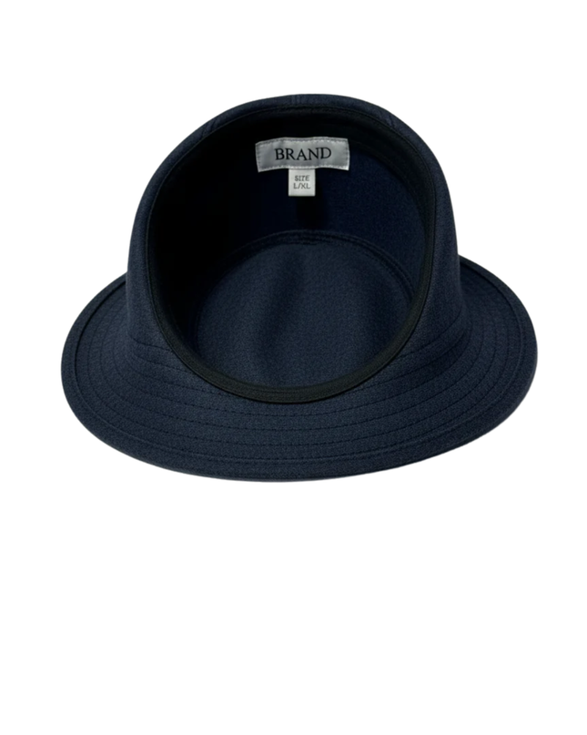Zara Man Navy Blue Fedora Hat