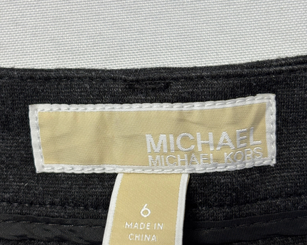 Michael Kors Dark Grey Slim Fit Zipper Detail Pants