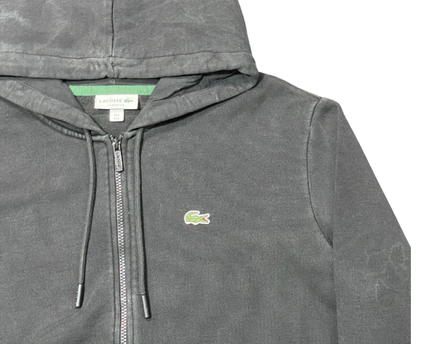 Lacoste Classic Fit Black Zip-Up Hoodie