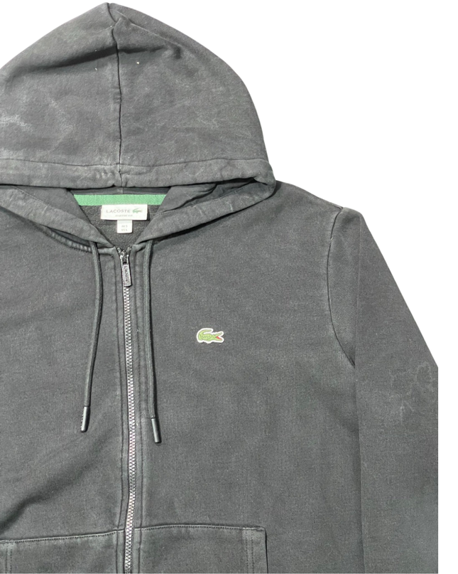 Lacoste Classic Fit Black Zip-Up Hoodie