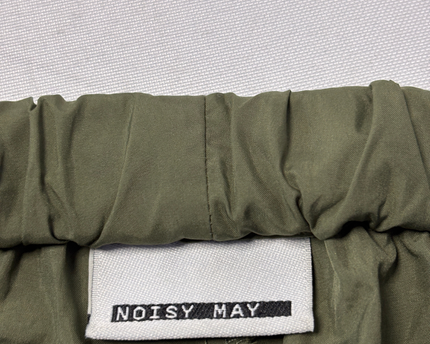 Noisy May Green Graphic Print Track Pants