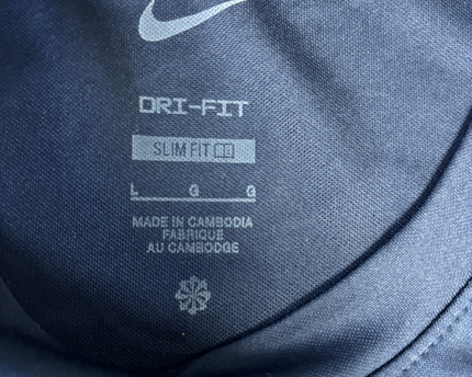 Nike Navy Blue Slim Fit Dri-FIT Sports T-Shirt