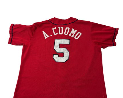 Majestic Red Tainos Graphic Mesh Baseball Jersey