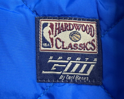 G-III Sports Philadelphia 76ers Red, White, Blue Satin Bomber Jacket