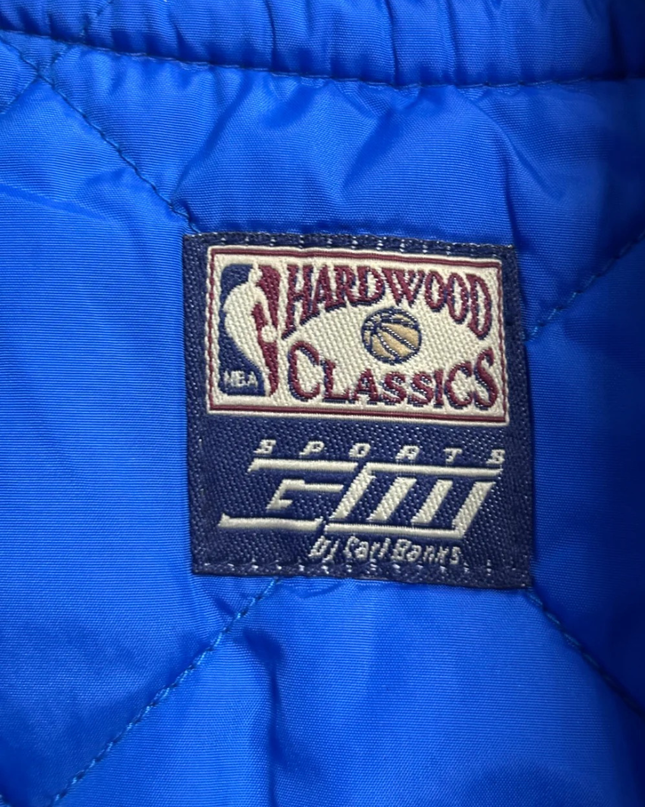 G-III Sports Philadelphia 76ers Red, White, Blue Satin Bomber Jacket