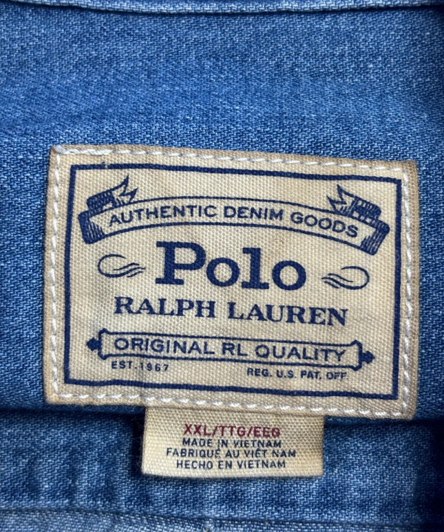 Polo Ralph Lauren Blue Denim Long-Sleeve Button-Down Shirt
