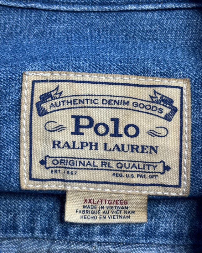 Polo Ralph Lauren Blue Denim Long-Sleeve Button-Down Shirt