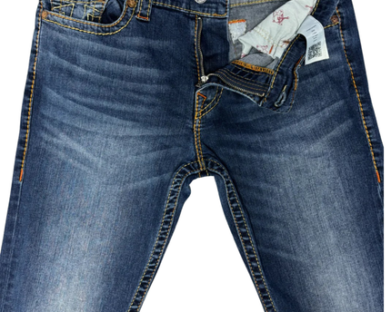 True Religion Blue Geno Relaxed Slim Fit Jeans