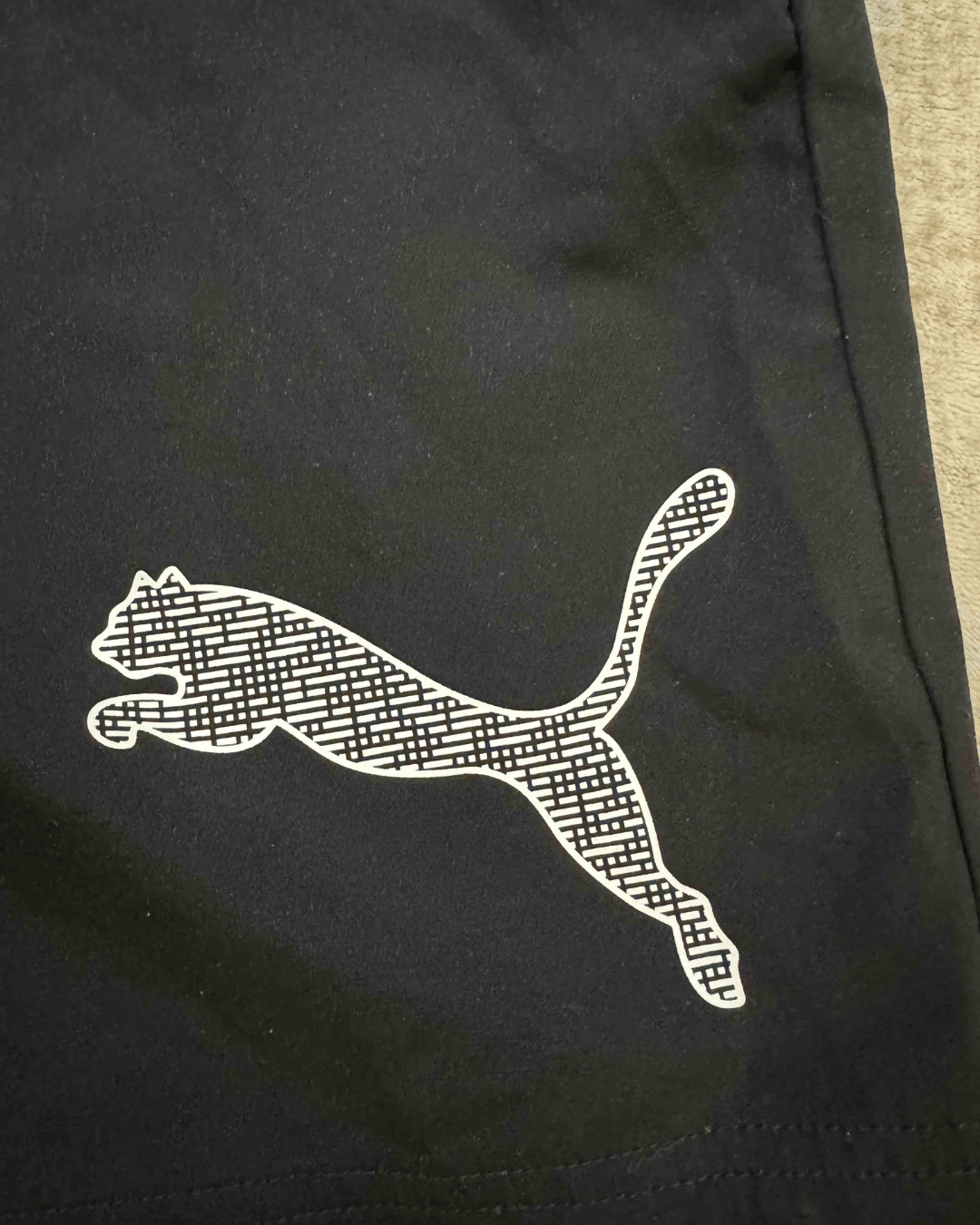 Puma Black Graphic Logo Training Shorts - XS | Waist: 26"