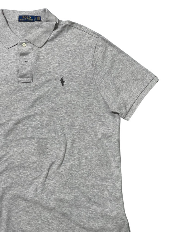 Polo Ralph Lauren Grey Short Sleeve Cotton Polo Shirt