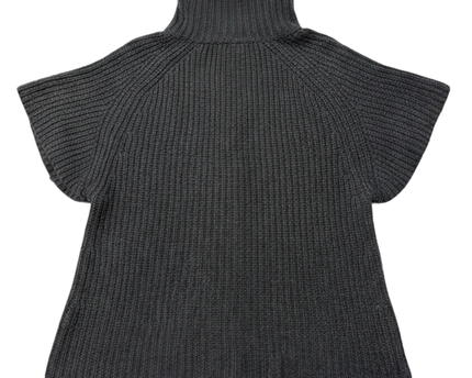 H&M Grey Chunky Knit Short Sleeve Button-Up Cardigan