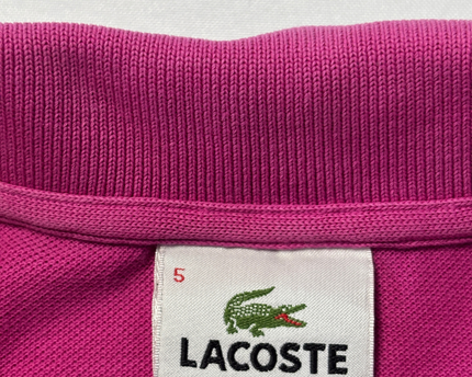Lacoste Magenta Classic Pique Short Sleeve Polo Shirt