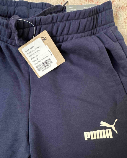 Puma Slim Fit Navy Blue Fleece Jogger - XS | Waist: 26" | With Tags
