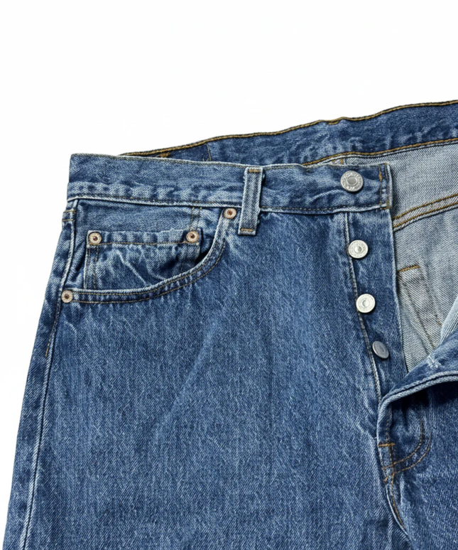 Levi's Blue 501 Original Straight Leg Vintage Jeans