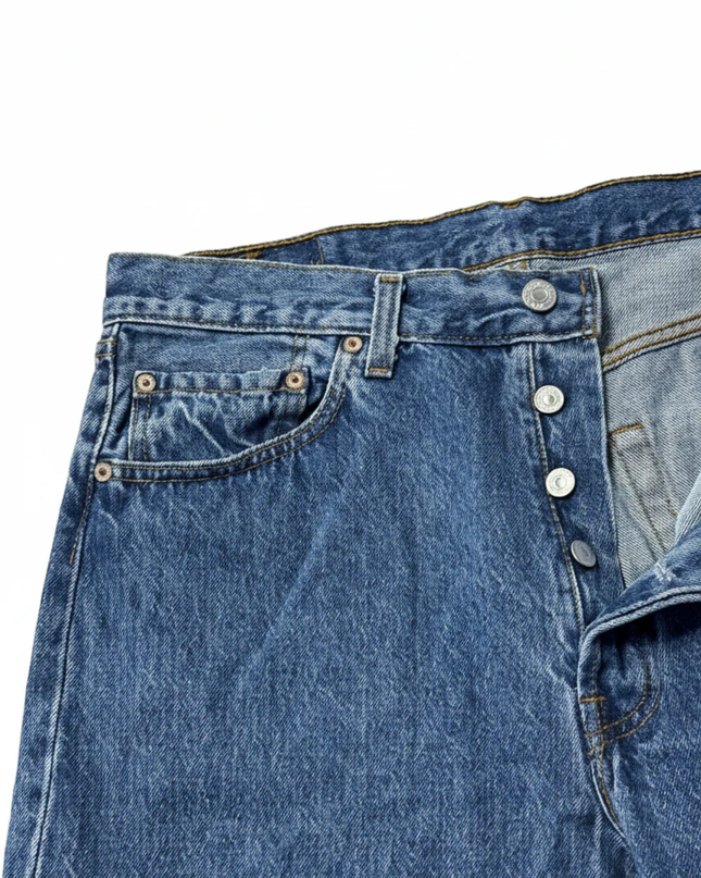 Levi's Blue 501 Original Straight Leg Vintage Jeans