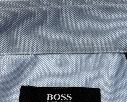 BOSS Light Blue Finest Italian Fabric Dress Shirt