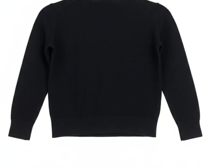 Zara Man Black Extrafine Wool Crewneck Sweater