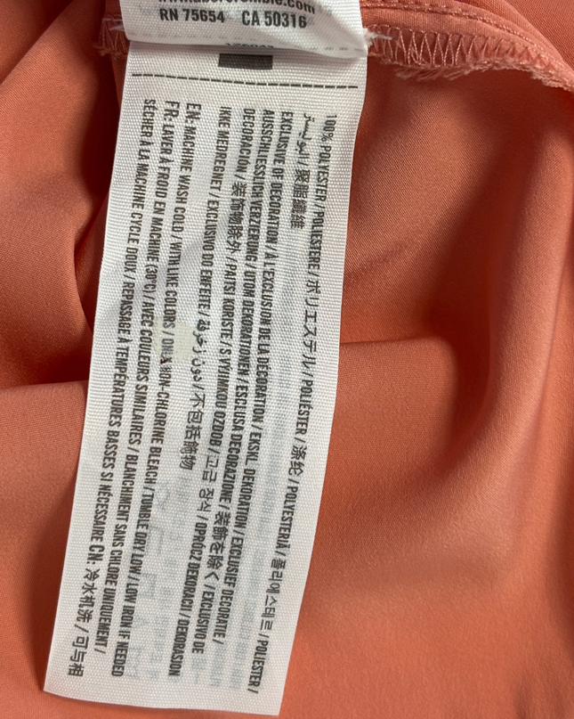 Abercrombie & Fitch Coral Ruffle Strap V-Neck Cami Top
