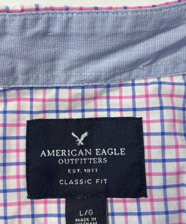 American Eagle Multicolor Plaid Classic Fit Shirt