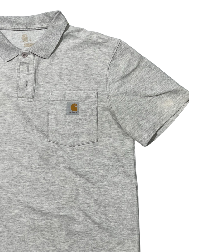 Carhartt Heather Grey Short Sleeve Pocket Polo Shirt
