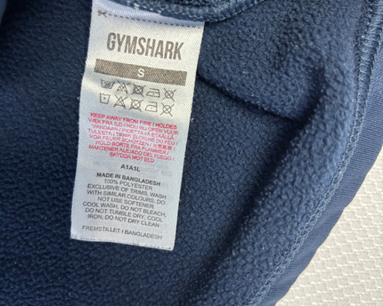 Gymshark Navy Blue Slim Fit Training Hoodie