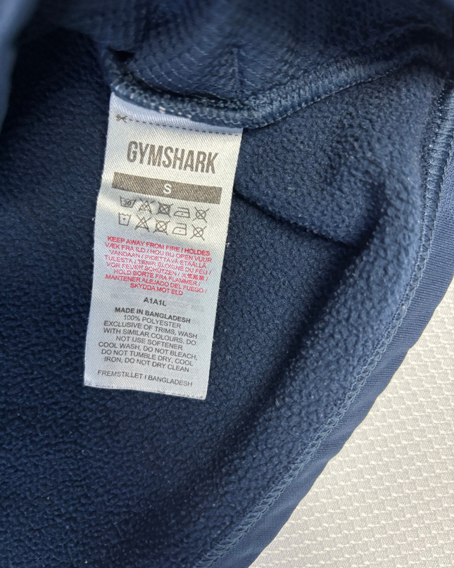 Gymshark Navy Blue Slim Fit Training Hoodie