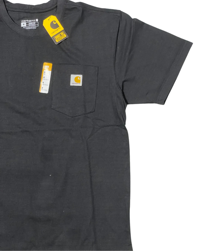 Carhartt Men's K87 Loose Fit Short-Sleeve Pocket T-Shirt - Black W/Tags