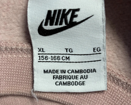 Nike Pink Athletic Dept 1972 Graphic Cropped Sweatshirt
