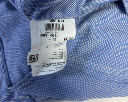 Boss Blue Regular Fit Long Sleeve Dress Shirt