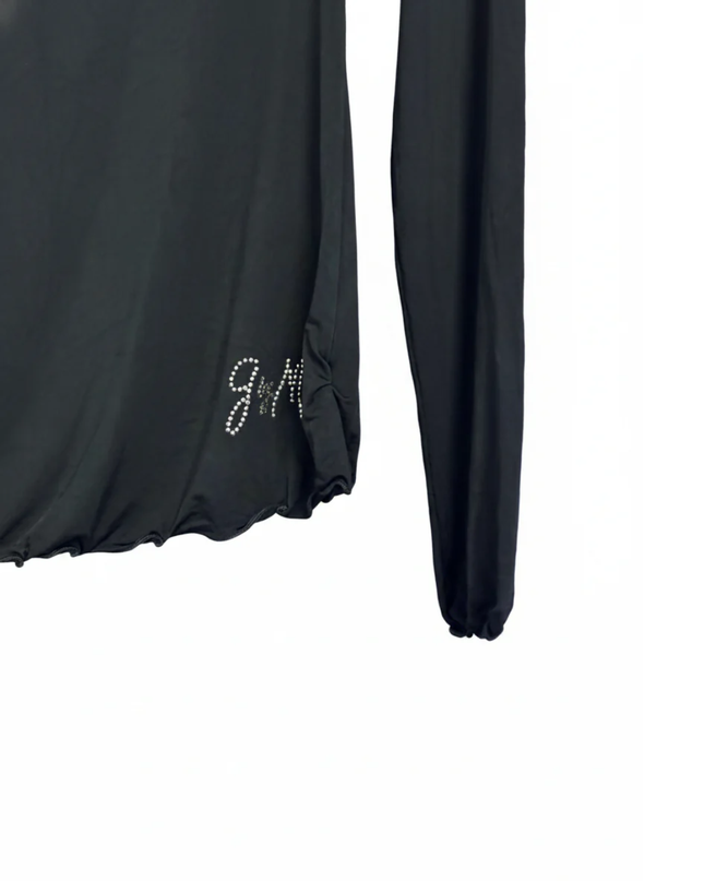 Guess by Marciano Black Embellished Off-the-Shoulder Top