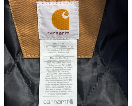 Reworked Carhartt Brown Heavyweight Detroit Canvas Work Jacket