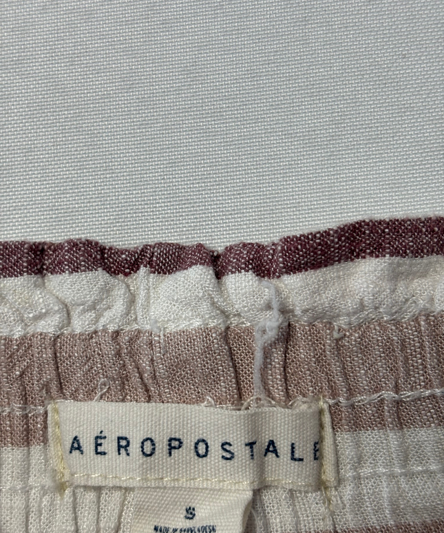 Aeropostale Striped High-Waisted Relaxed Shorts