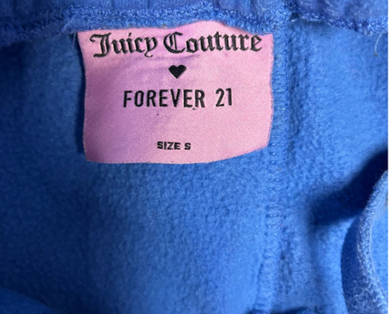 Juicy Couture x Forever 21 Blue Juicy Forever Graphic Sweatpants